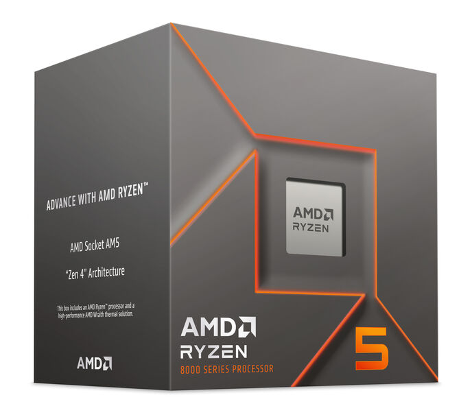 Processador AMD Ryzen 5 8400F 6-Core (4.2GHz-4.7GHz) 22MB AM5 image number 2