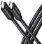 Cabo de carregamento AXAGON BUCM3-CM15AB USB-C  <-> USB-C 3.2 Gen 1, 1.5m, PD 60W, 3A, ALU, braid, Preto