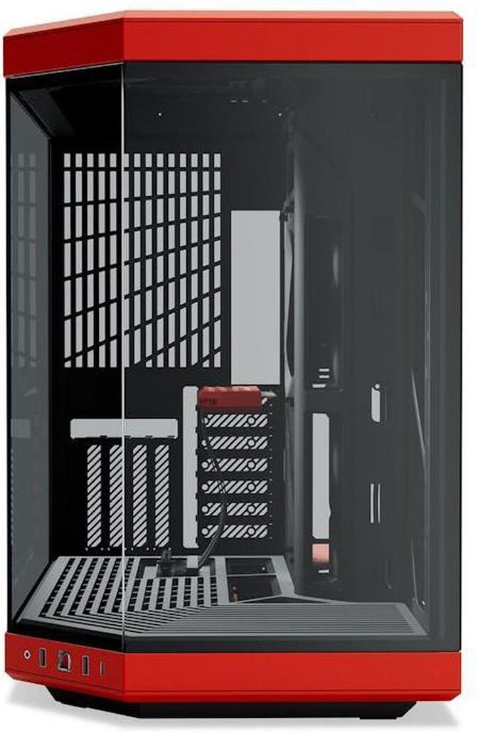 Caixa ATX Hyte Y70 Vidro Temperado Preto/Vermelho image number 1