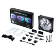 Ventoinha Phanteks D30 PWM reverse Airflow DRGB Preto - 140mm image number null