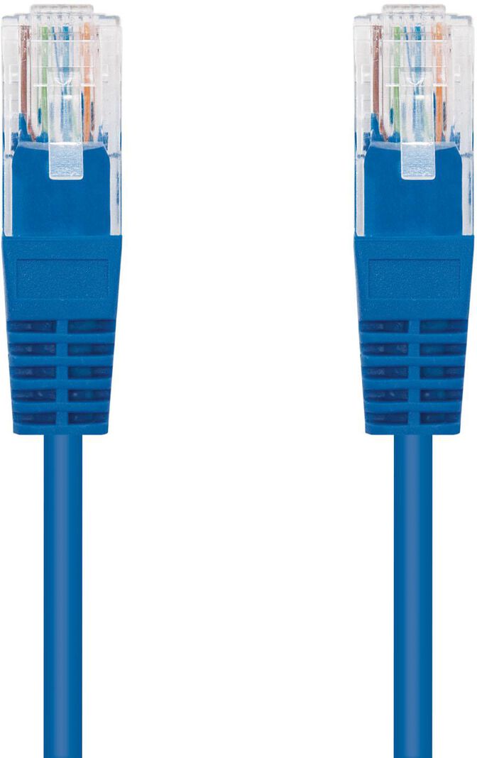 Cabo de Rede Nanocable RJ45 CAT.6 UTP AWG24 25 CM Azul image number 1