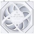 Ventoinha Lian Li UNI FAN SL120 LCD Infinity FLEX Wireless Reverse Blade Branco 120mm (Pack 3) image number null