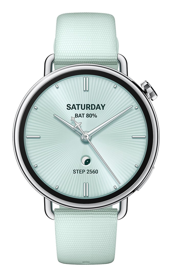 Smartwatch Xiaomi Watch S4 41 mm com Bracelete de Borracha Fluorada Verde Menta image number 1