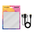 Cabo Conversor Nanocable HDMI > VGA + Jack 3.5 + USB-A 1.8M Preto image number null