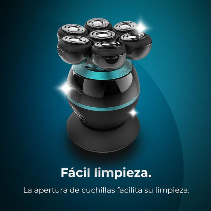 M&aacute;quina de Barbear Cecotec Bamba PrecisionCare Skull Shaver Preto image number 7