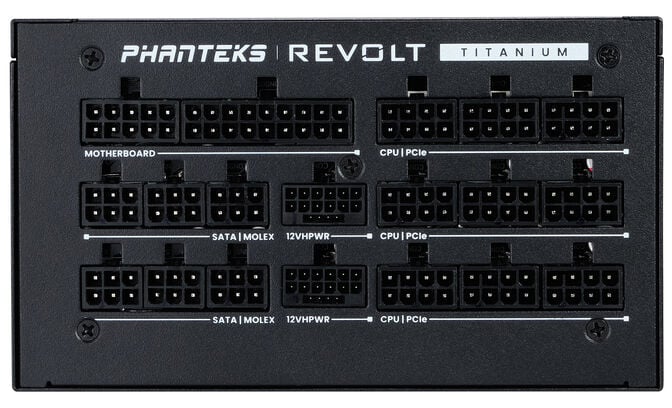 Fonte Modular Phanteks Revolt ATX 3.0 PCIe 5.0 1600W Titanium Preta (Sem Cabos Inclu&iacute;dos) image number 2