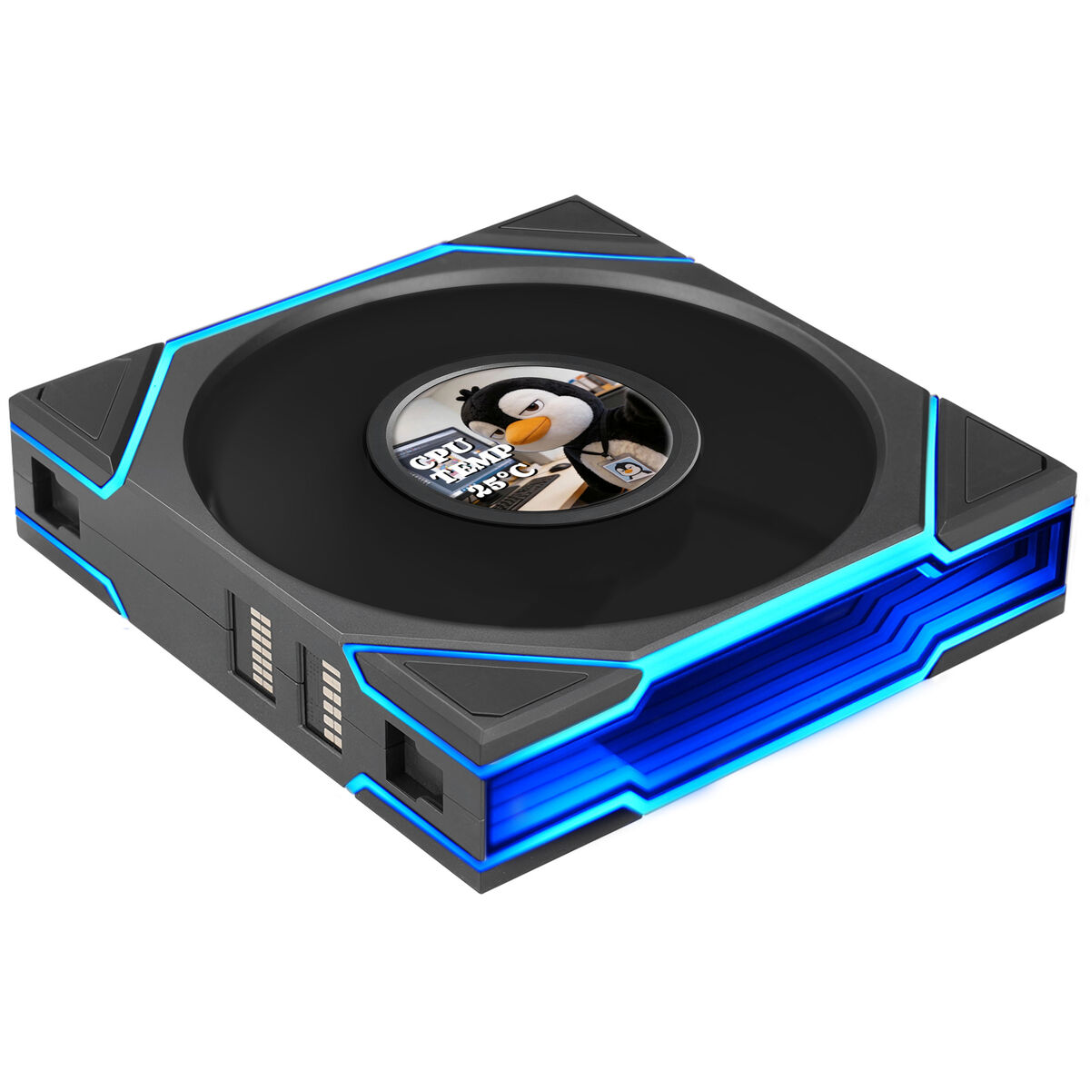 Ventoinha Lian Li UNI FAN TL120 LCD FLEX Wireless Reverse Blade Preto 120mm
