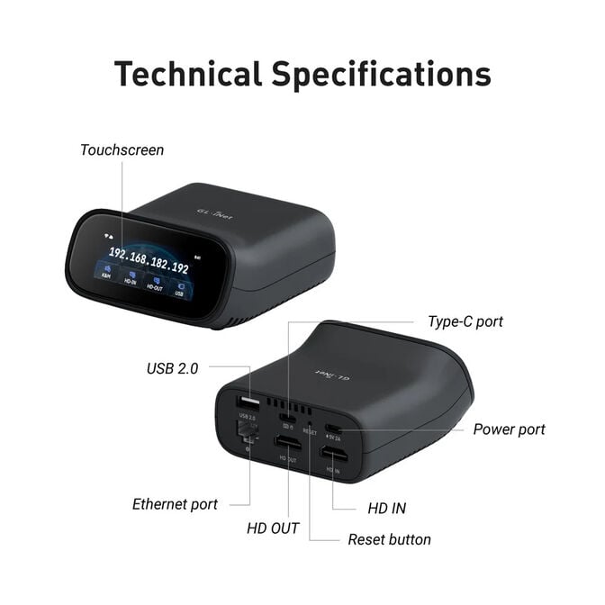 KVM Acesso Remoto GL.iNet GL-RM10 Comet Pro Wi-Fi image number 3