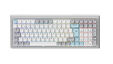 Teclado Mec&acirc;nico Ducky Cushion 98 Tri-Mode Silent Linear 96% Prata (PT) image number null