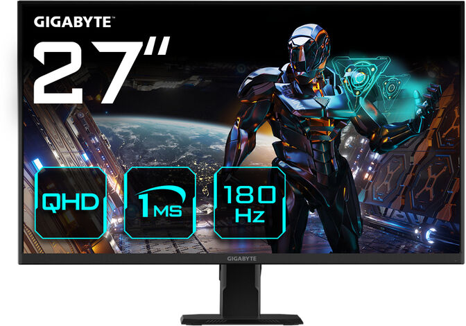 Monitor Gigabyte 27" GS27QA IPS QHD 180Hz 1ms FreeSync image number 0