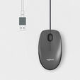 Rato Logitech M100 Corded USB Preto image number null