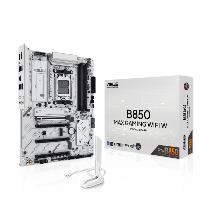 Motherboard Asus B850 MAX Gaming WiFi White image number 0