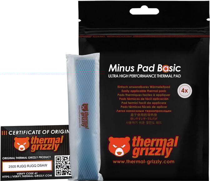 Thermal Pad Thermal Grizzly Minus Pad Basic 120 x20x2.0 mm(Pack 4) image number 5