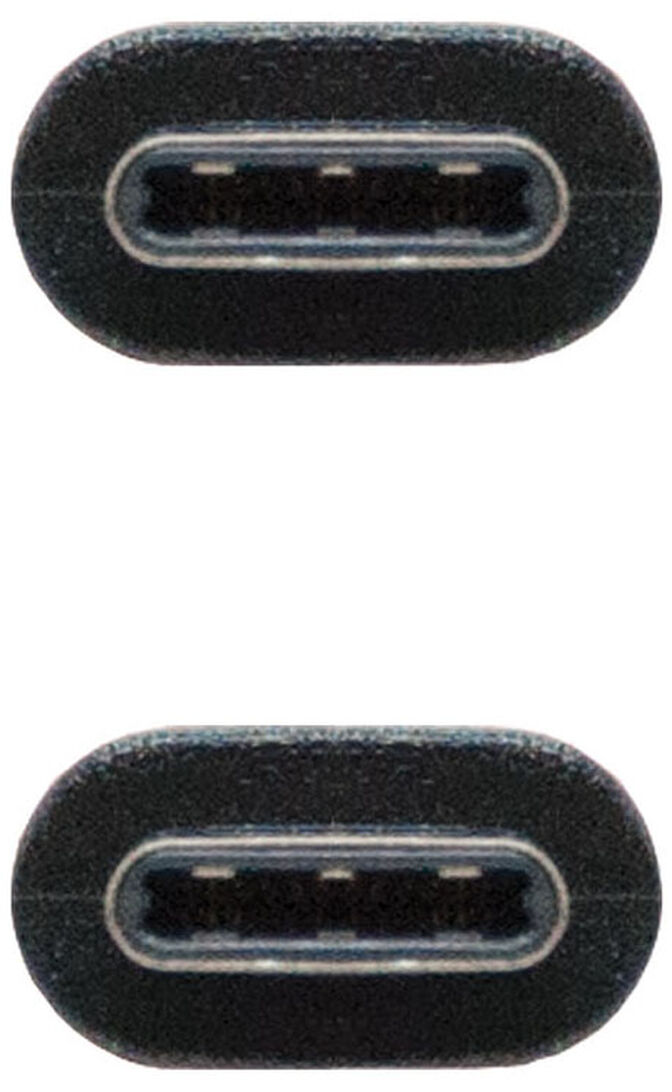 Cabo USB 2.0 3A Nanocable USB-C M/M 2 M Preto image number 2