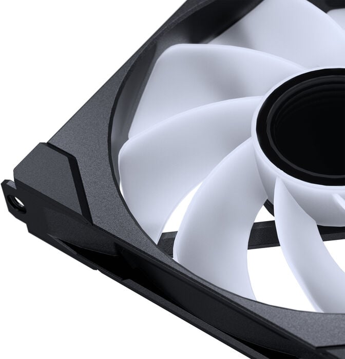 Ventoinha Phanteks M25&nbsp;Gen2&nbsp;140mm PWM Fan&nbsp;Reversed Airflow&nbsp;DRGB Preto (Pack 3) image number 3