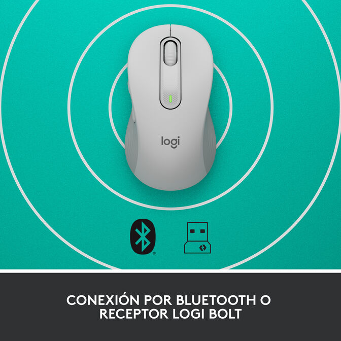 Rato Logitech Signature M650 L for Business 4000DPI Wireless/Bluetooth Branco image number 7