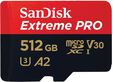 Cart&atilde;o SanDisk Extreme Pro MicroSDXC UHS-I C10 U3 V30 512GB image number null