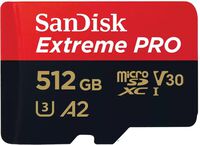 Cart&atilde;o SanDisk Extreme Pro MicroSDXC UHS-I C10 U3 V30 512GB