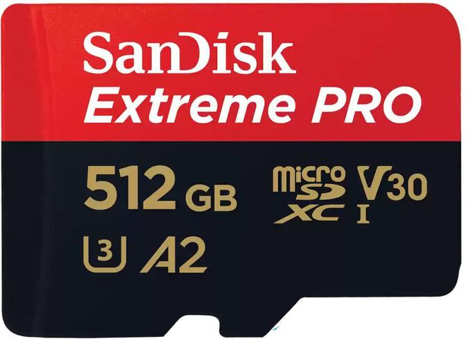 Cartão SanDisk Extreme Pro MicroSDXC UHS-I C10 U3 V30 512GB