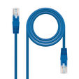 Cabo de Rede Nanocable RJ45 CAT.6 UTP AWG24 1 M Azul image number null