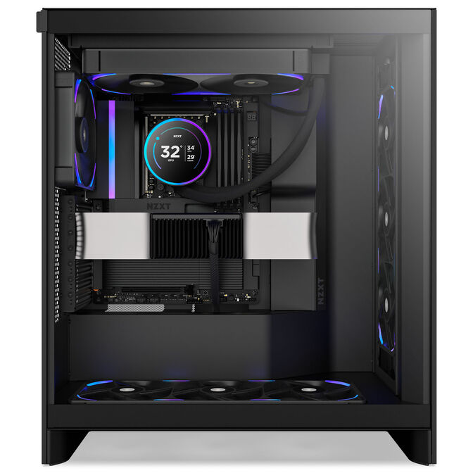 Ventoinha NZXT F280X Perfomance RGB Single-Frame Pretas - Dupla Vento&iacute;nha 140mm (280mm) image number 7