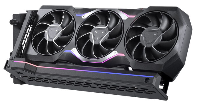 Vertical GPU Bracket Phanteks PCIe Gen4 , DRGB, PCIe 4.0 x 16 Riser Cable, 22cm Preto image number 5