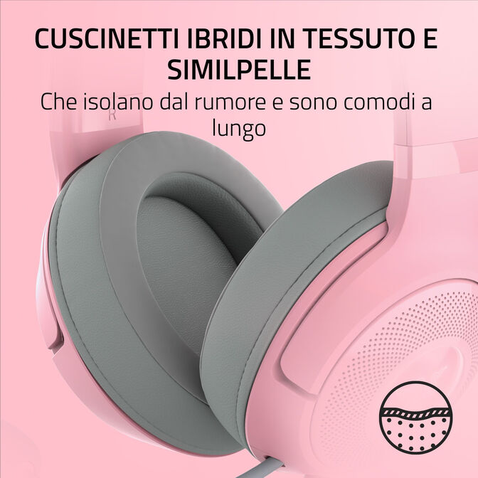 Headset Razer Kraken Kitty V2 Quartz Ed. image number 3