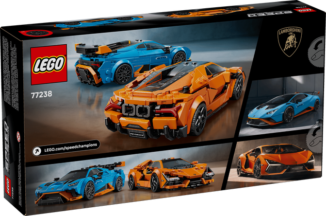 LEGO Speed Champions: Lamborghini Revuelto e Hurac&aacute;n STO, 607 Pe&ccedil;as (77238) image number 1