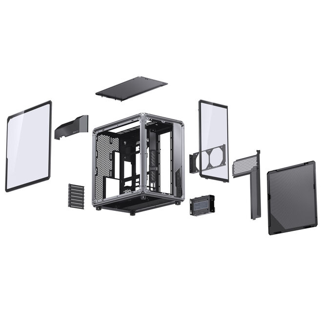 Caixa ATX Jonsbo X400 Vidro Temperado Curvo Cinzento image number 15