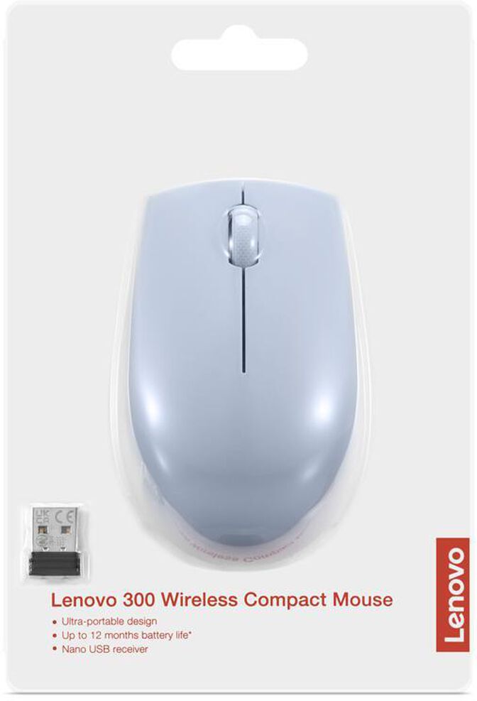 Rato Lenovo 300 Compact Wireless Frost Blue image number 5