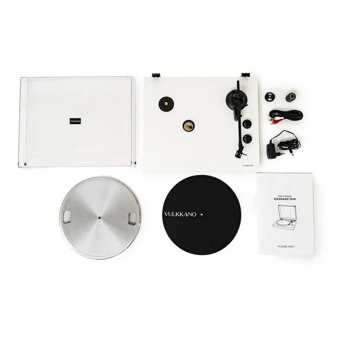 Gira-discos Vulkkano TD10 Bluetooth USB Branco image number 5