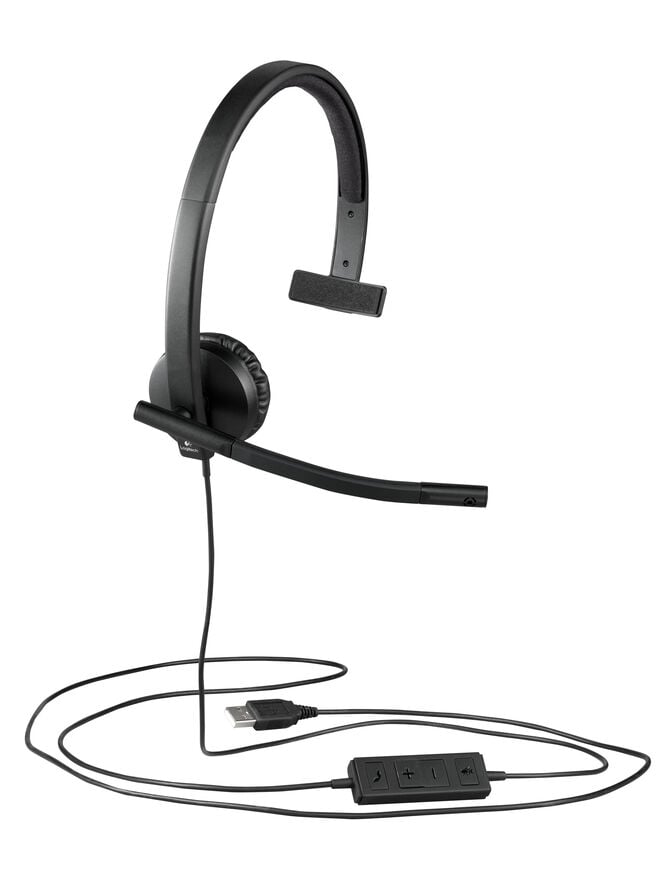 Headset Logitech H570e Mono USB Preto image number 3