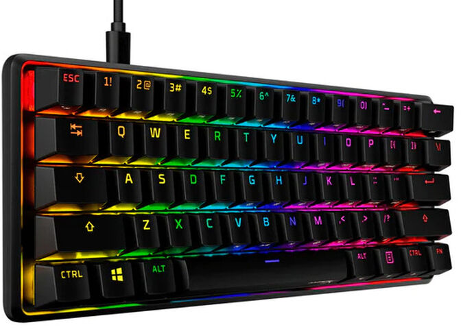 Teclado Mec&acirc;nico HyperX Alloy Origins 60 RGB Gaming Aqua Switches - 60% image number 1