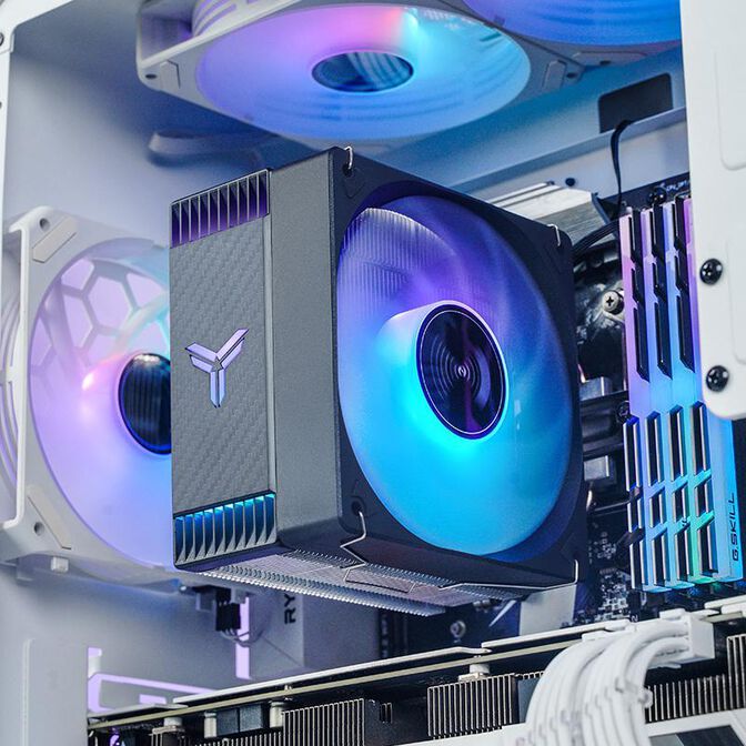Cooler CPU Jonsbo CR-1000 EVO ARGB Preto 120mm image number 3