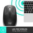 Rato Logitech M190 Full Size Wireless Cinzento image number null