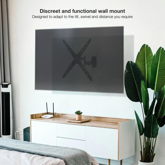 Suporte de Parede Tooq Tilt e Girat&oacute;rio 13" a 55" 67-275 mm Max. 25kg Preto image number 4