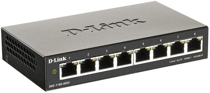 Switch D-Link DGS-1100-08V2 EasySmart 8 Portas Gigabit image number 1