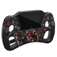 Volante Asetek SimSports Invicta Formula 4.3" LCD, USB-C, Red on Black