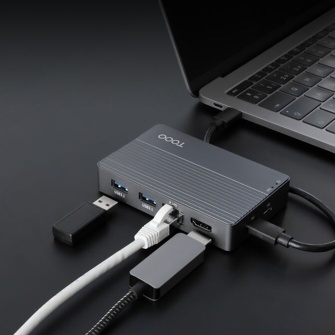 Caixa SSD com HUB Tooq TQE-2242G M.2 NGFF/NVMe USB3.2 Gen 2 image number 6