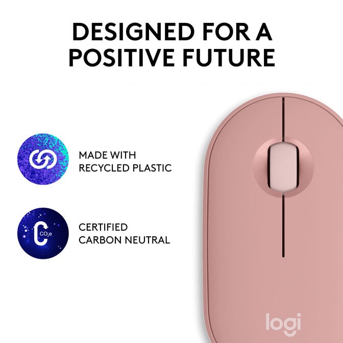Rato Logitech Pebble 2 M350s Bluetooth Tonal Rose image number 10