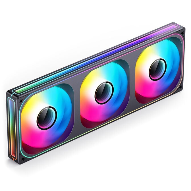 Ventoinha Jonsbo ZB-360  RGB Single-Frame Pretas - Tripla Ventoinha 120mm ( 360mm ) image number 0