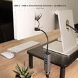 Adaptador Gigabit Nanocable USB-C 3.0/USB-A/M + 3xUSB-A 3.0 a Ethernet 2.5G 10/100/1000 Mbps 15 CM Cinza image number null