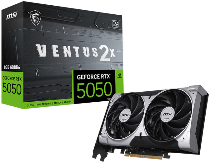 Gr&aacute;fica MSI GeForce&reg; RTX 5050 VENTUS 2X OC 8GB GDDR6 DLSS4 image number 0