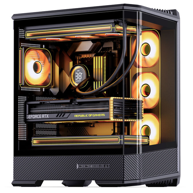 Caixa ATX Jonsbo D400 Vidro Temperado Preto image number 1