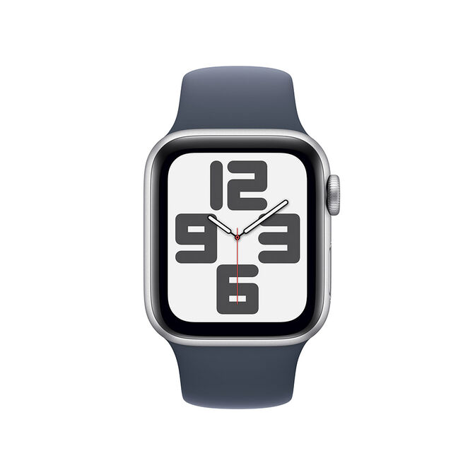 Smartwatch Apple Watch SE GPS 40mm Silver Aluminium Case com Storm Blue Sport Band (S/M) image number 1