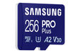 Cart&atilde;o Samsung PRO Plus MicroSDXC UHS-I C10 U3 V30 256GB A2 + Adaptador SD image number null