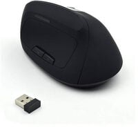 Rato Vertical Ewent at&eacute; 1600 DPI Wireless Ergon&oacute;mico Preto