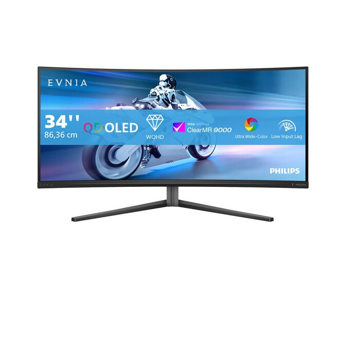 Monitor Curvo Gaming Philips EVNIA 34" 34M2C6500 QD-OLED WQHD 175Hz HDR400 c/Ajuste Alt. image number 7