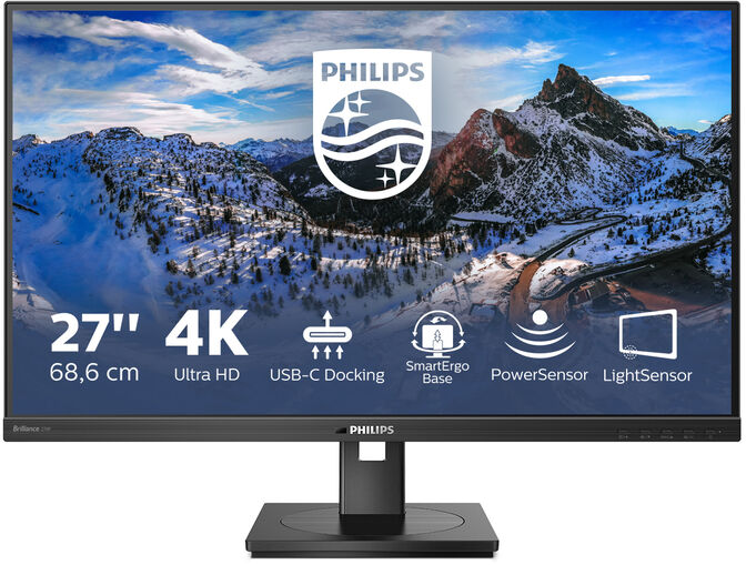 Monitor Philips P-Line 27" 279P1 IPS 4K 60Hz 4ms USB-C (PD90W) image number 1