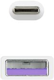 Cabo USB 2.0 3A Nanocable USB-C/M > USB-A/M 1.5 M Branco image number null